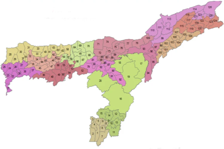 বৰ্তমান অসমৰ সমষ্টি সীমানিৰ্ধাৰণ