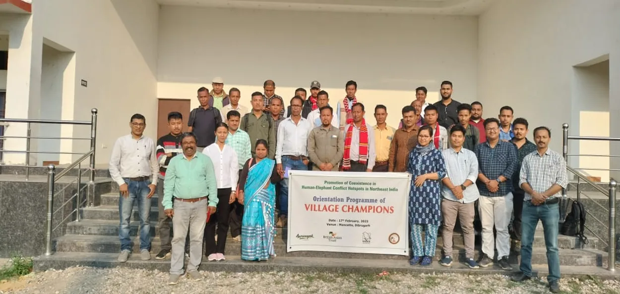 হাতী-মানুহৰ সংঘাত প্ৰসমনৰ সজাগতা সৃষ্টিৰ বাবে ‘ভিলেজ চেম্পিয়নছ’ক প্ৰশিক্ষণ আৰান্যকৰ