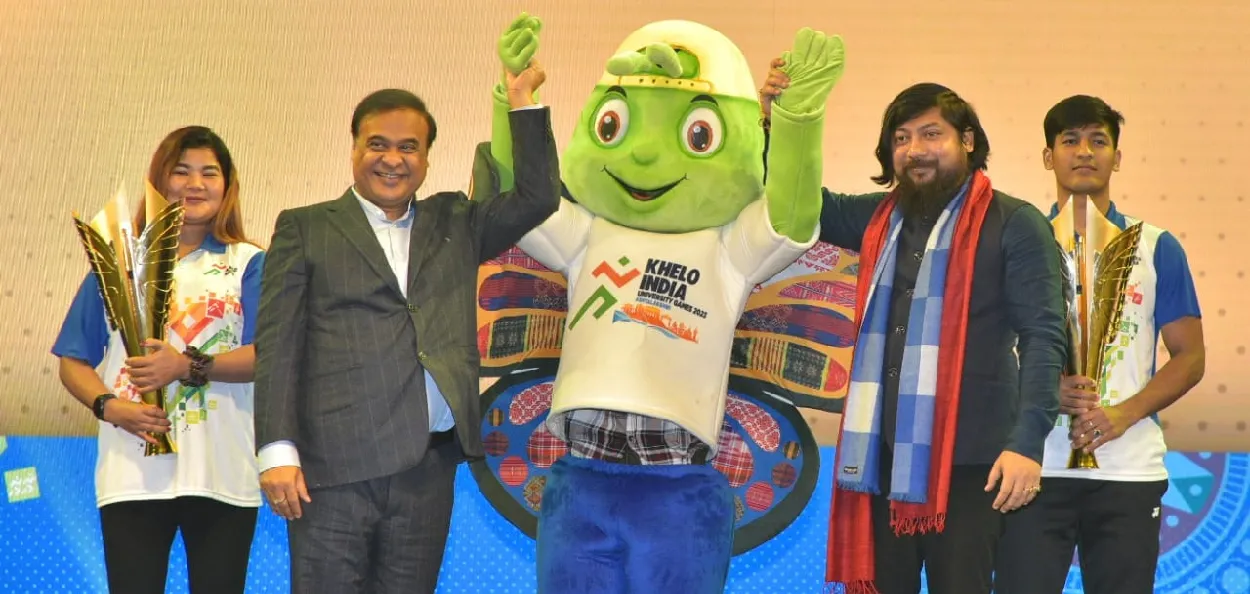 অসমৰ মুখ্যমন্ত্ৰী হিমন্ত বিশ্ব শৰ্মাই খেলো ইণ্ডিয়া ইউনিভাৰ্চিটি গেমছ ২০২৩ ৰ শুভংকৰ অষ্টলক্ষ্মী মুকলি কৰে