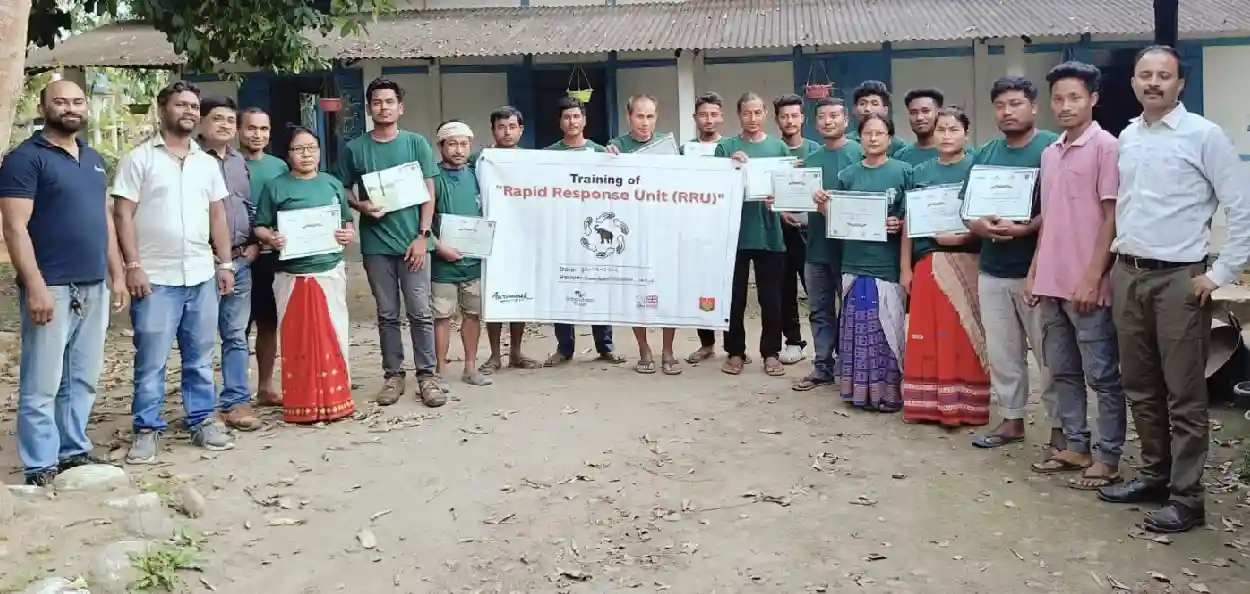 আৰ আৰ ইউ সদস্যক মানৱ-হাতী সংঘাত প্ৰশমনৰ প্ৰশিক্ষণ আৰণ্যকৰ