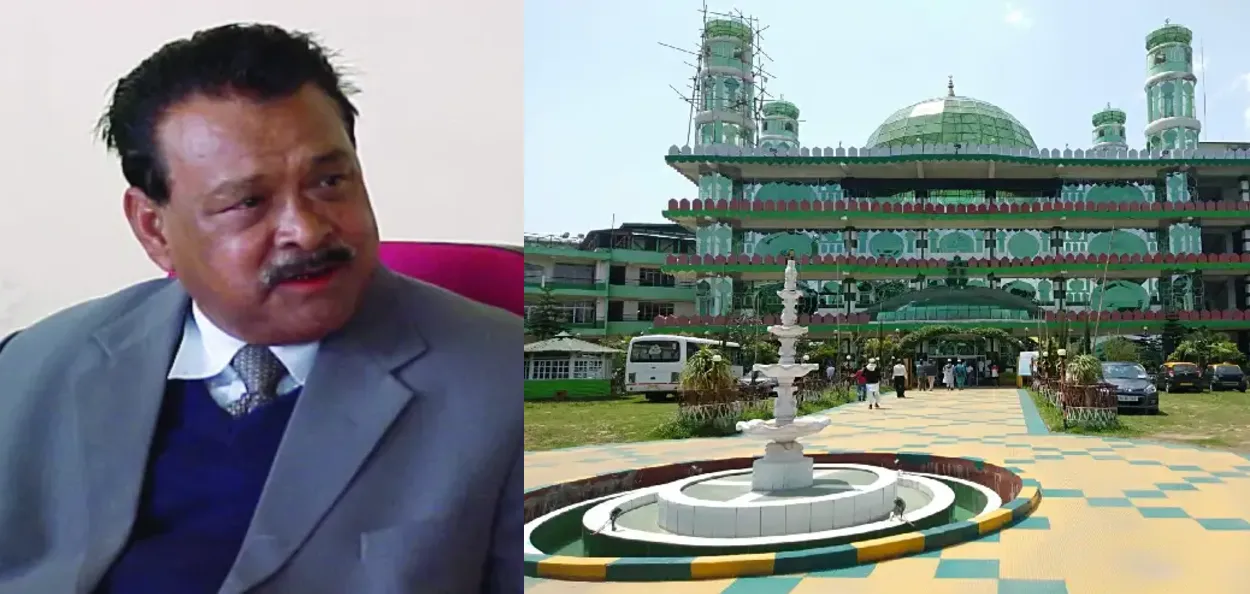 ছাইদুল্লা নংৰাম আৰু কাঁচেৰে নিৰ্মিত শ্বিলঙৰ প্ৰখ্যাত মদীনা মছজিদ 