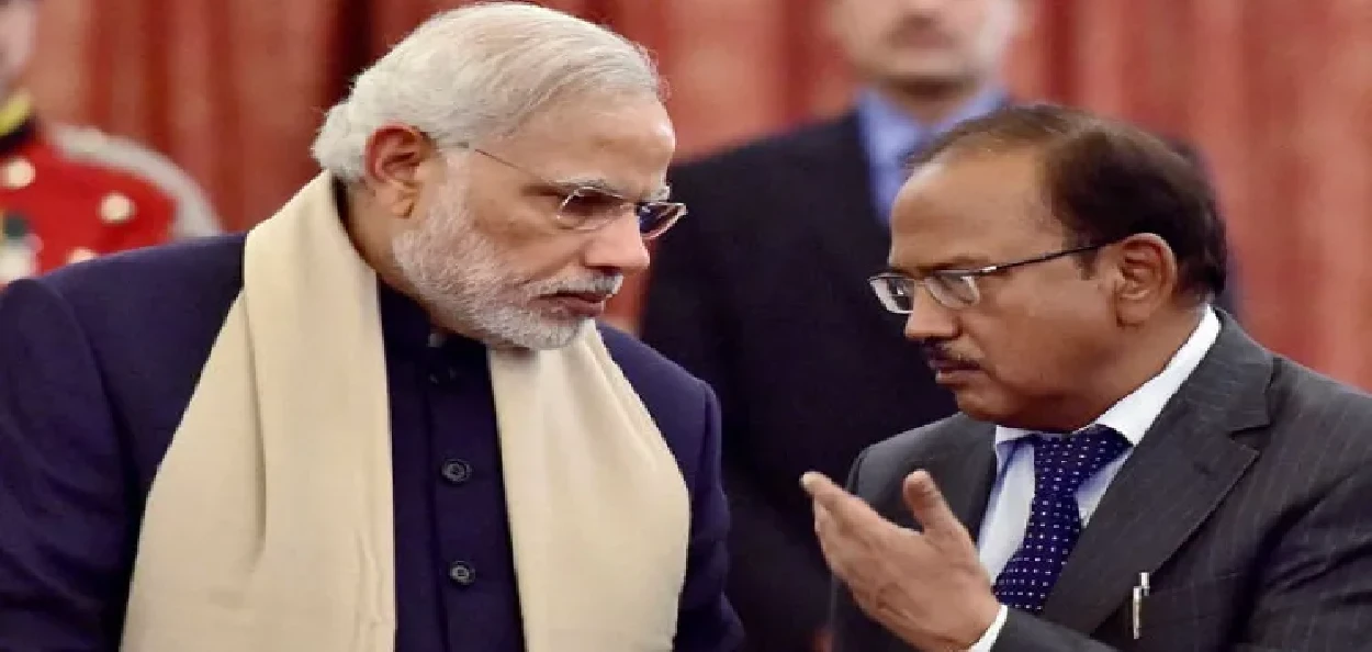 প্ৰধানমন্ত্ৰী নৰেন্দ্ৰ মোদী আৰু এন এছ এ অজিত ডোভাল