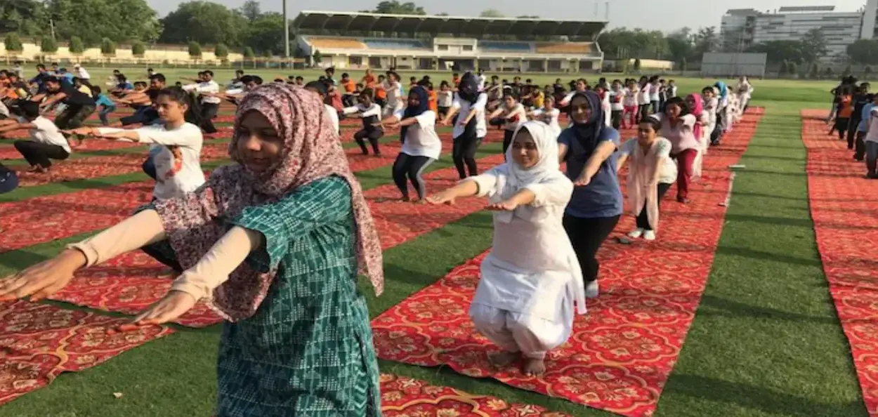 জামিয়াৰ চৌহদত ‘যোগ পৰিক্ৰমা’ আৰু ‘যোগাশন’, ফাইল ফটো