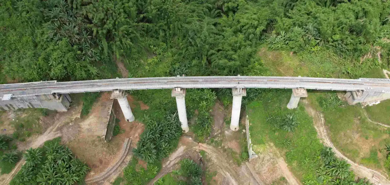 মিজোৰামক ভাৰতৰ সৈতে সংযোগ কৰা বায়ৰাবি ছাইৰাং ৰে'লপথ 