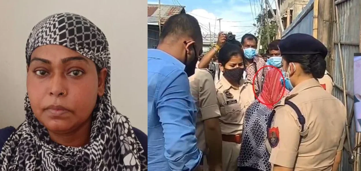 ৰহিমা খাতুন; স্বামীৰ মৃতদেহ খনন কৰিবলৈ তেওঁৰ বাসগৃহত আৰক্ষীৰ দল
