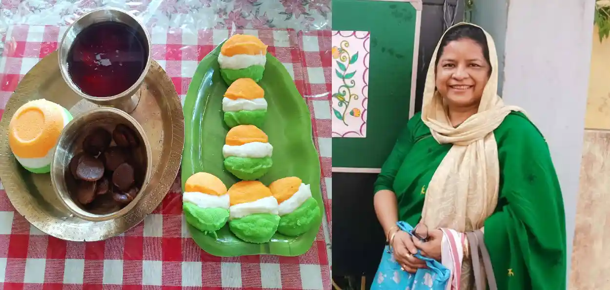 স্বাধীনতা দিৱস উপলক্ষে পাকিজা শইকীয়াই  প্ৰস্তুত কৰি উলিয়াইছে পৰম্পৰাগত অসমীয়া ভাপত দিয়া টেকেলী পিঠা আৰু দক্ষিণ ভাৰতৰ ইডলী