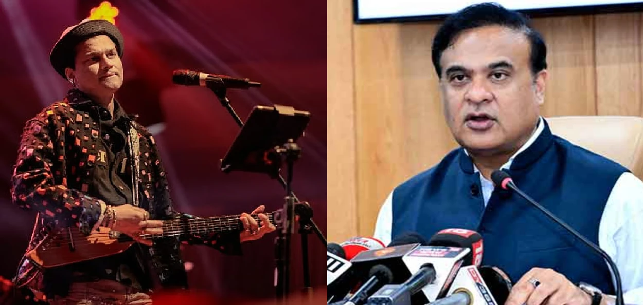  জুবিন গাৰ্গ আৰু মুখ্যমন্ত্ৰী হিমন্ত বিশ্ব শৰ্মা