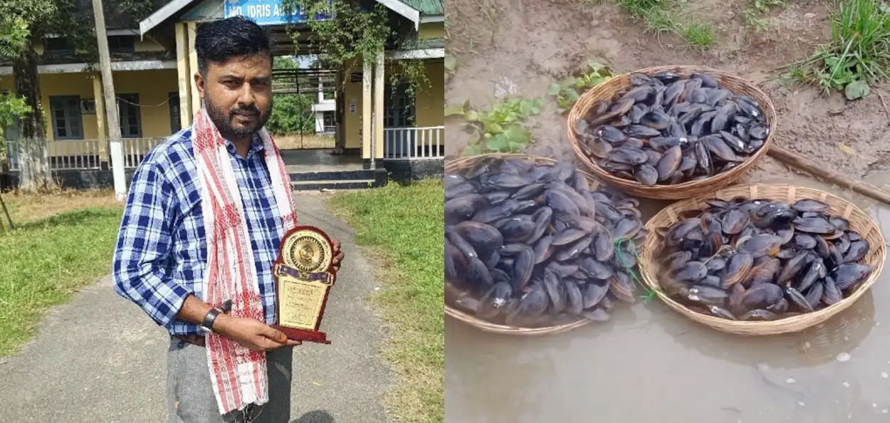 ৰুলেন হাজৰিকা আৰু মুকুতা খেতিৰ শামুক