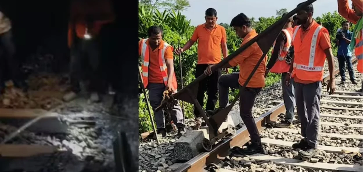 কোকৰাঝাৰৰ ৰে’লপথত ভয়ংকৰ বিস্ফোৰণ; ব্যাহত হৈ পৰিল ৰে’ল চলাচল