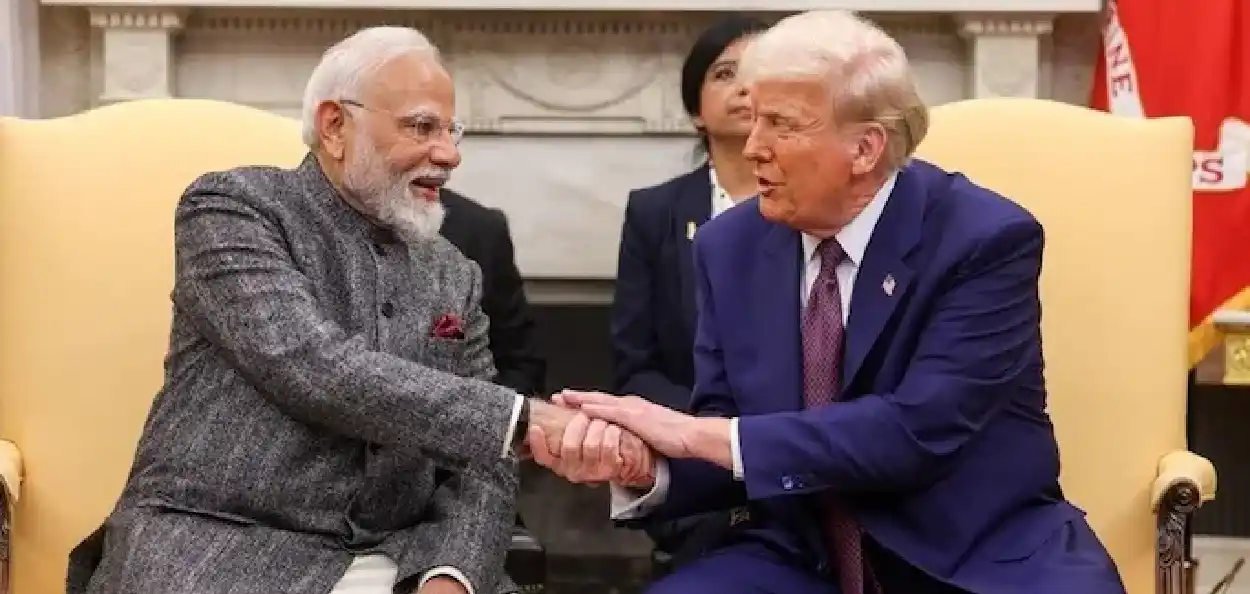 প্ৰধানমন্ত্ৰী নৰেন্দ্ৰ মোদী আৰু আমেৰিকাৰ ৰাষ্ট্ৰপতি ড’নাল্ড ট্ৰাম্প