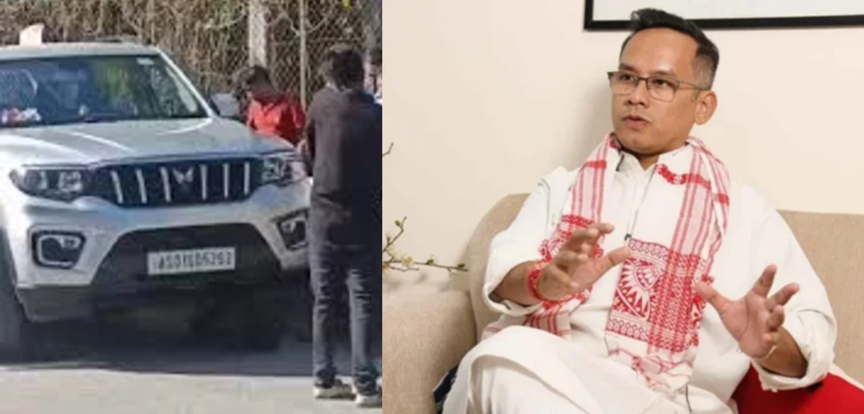 দুৰ্ঘটনা সংঘটিত হোৱা বাহনখন; আৰু গৌৰৱ গগৈ