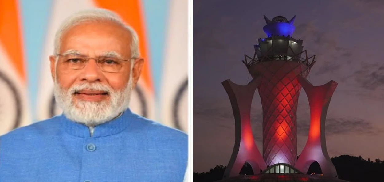 প্ৰধানমন্ত্ৰী নৰেন্দ্ৰ মোদী আৰু গুৱাহাটীৰ বৰাগাঁৱত অৱস্থিত শ্বহীদ স্মাৰক ক্ষেত্ৰ