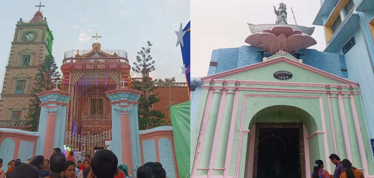 বেচিলিকা অৱ দ্য হলী ৰোজাৰী (বেণ্ডেল চাৰ্চ)ৰ ২০২৪ চনৰ বৰদিনিৰ এক দৃশ্য