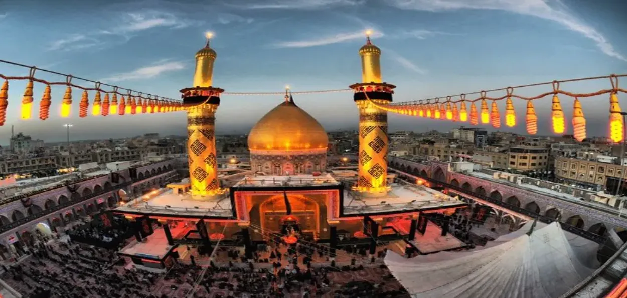 ইৰাকৰ পবিত্ৰ চহৰ কাৰবালাত অৱস্থিত হজৰত আলীৰ দৰগাহ