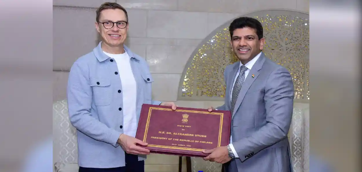 ফিনলেণ্ডৰ ৰাষ্ট্ৰপতি আলেকজেণ্ডাৰ ষ্টবৰ ভাৰত ভ্ৰমণৰ সামৰণি