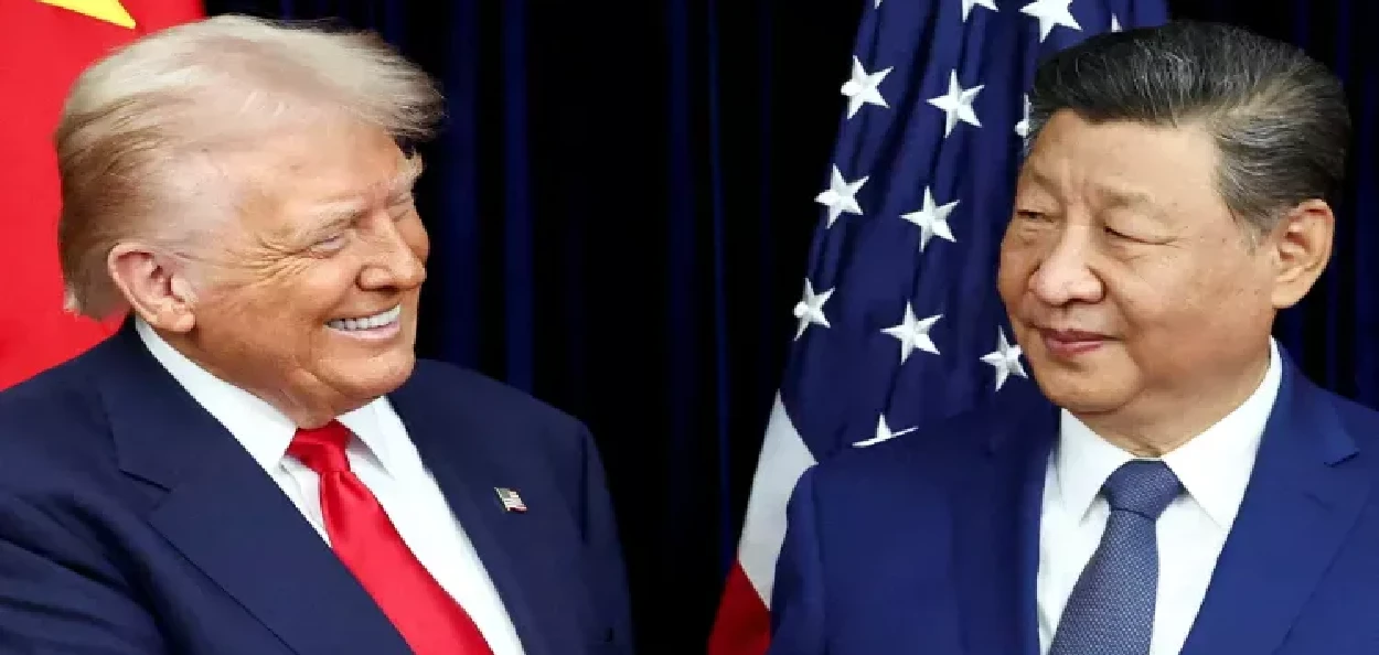 আমেৰিকাৰ ৰাষ্ট্ৰপতি ড'নাল্ড ট্ৰাম্প আৰু  চীনৰ ৰাষ্ট্ৰপতি ছি জিনপিঙ