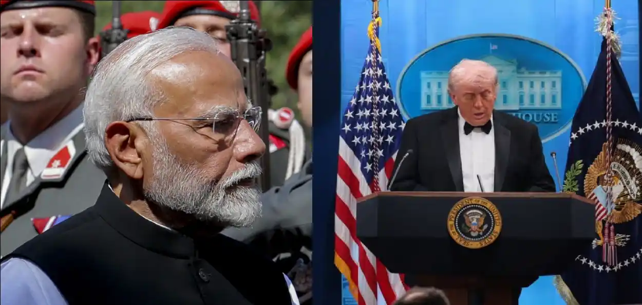 প্ৰধানমন্ত্ৰী নৰেন্দ্ৰ মোদী আৰু আমেৰিকাৰ ৰাষ্ট্ৰপতি ড'নাল্ড ট্ৰাম্প