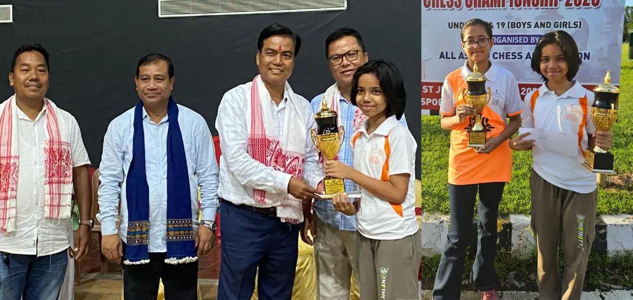 ৰাজ্যিক ডবা প্ৰতিযোগিতাৰ খিতাপ জয়ী যোৰহাটৰ দেলীশা আৰু সৃষ্টিৰ