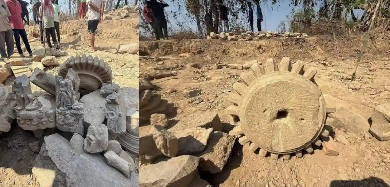 কাৰ্বি আংলঙত প্ৰাচীন ভাস্কৰ্য, শিলালিপি আৰু মন্দিৰৰ ধ্বংসাৱশেষ উদ্ধাৰ