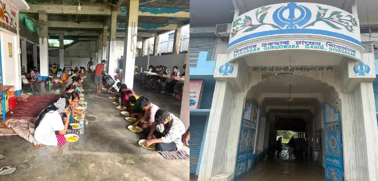 উজনি অসমৰ বানপীড়িতৰ বাবে ত্ৰাণকৰ্তাৰ ৰূপত এটা গুৰুদ্বাৰ