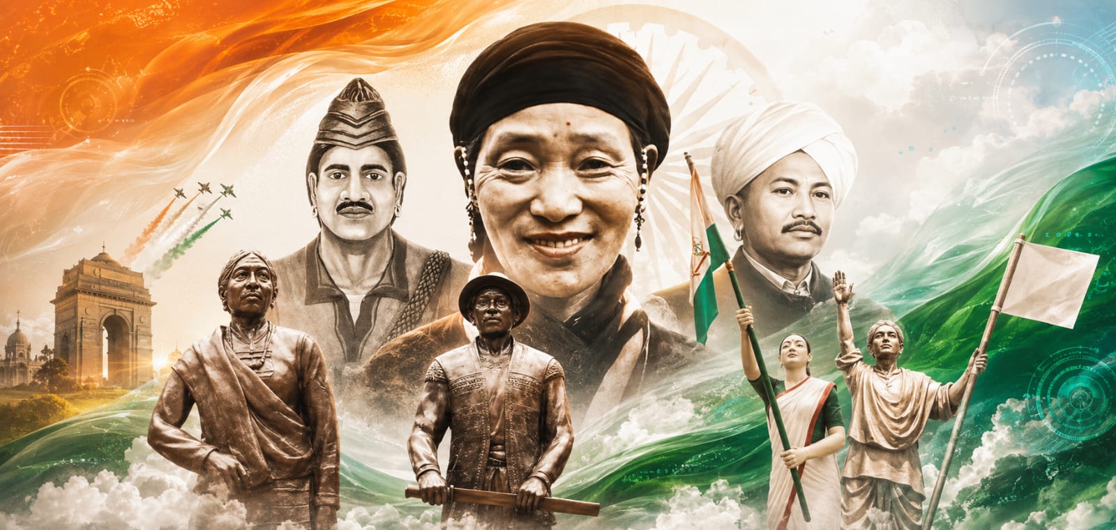 উত্তৰ-পূবৰ কেইগৰাকীমান অখ্যাত স্বাধীনতা সংগ্ৰামী