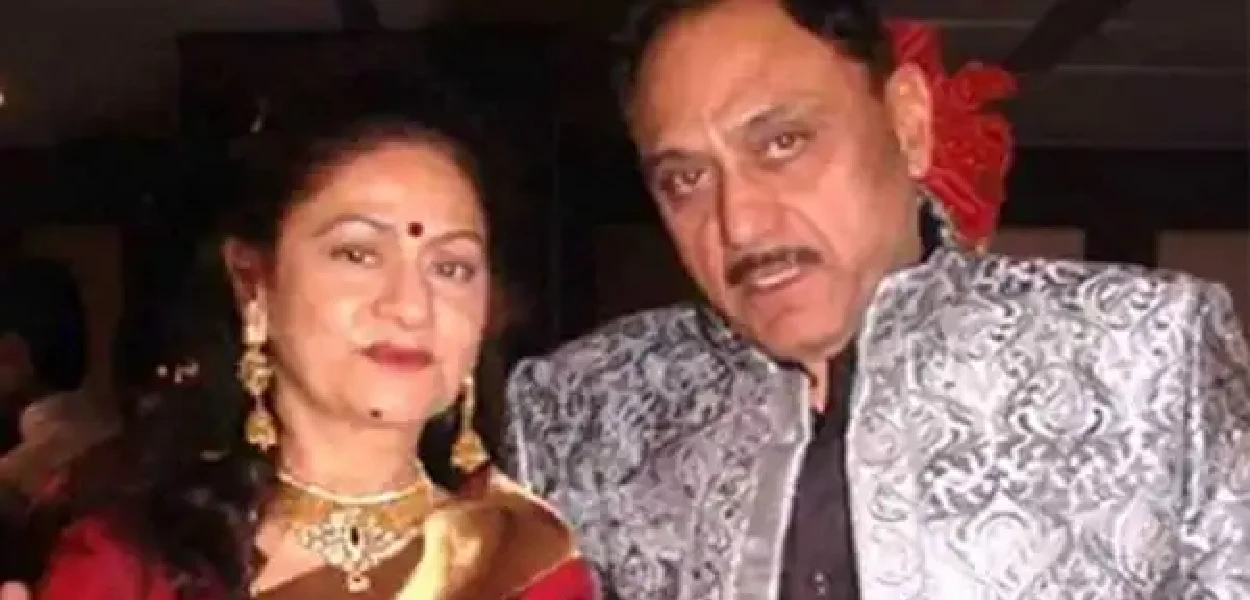 বিশিষ্ট চলচ্চিত্ৰ নিৰ্মাতা কুকু কোহলী আৰু তেওঁৰ পত্নী পত্নী অৰুণা ইৰাণী