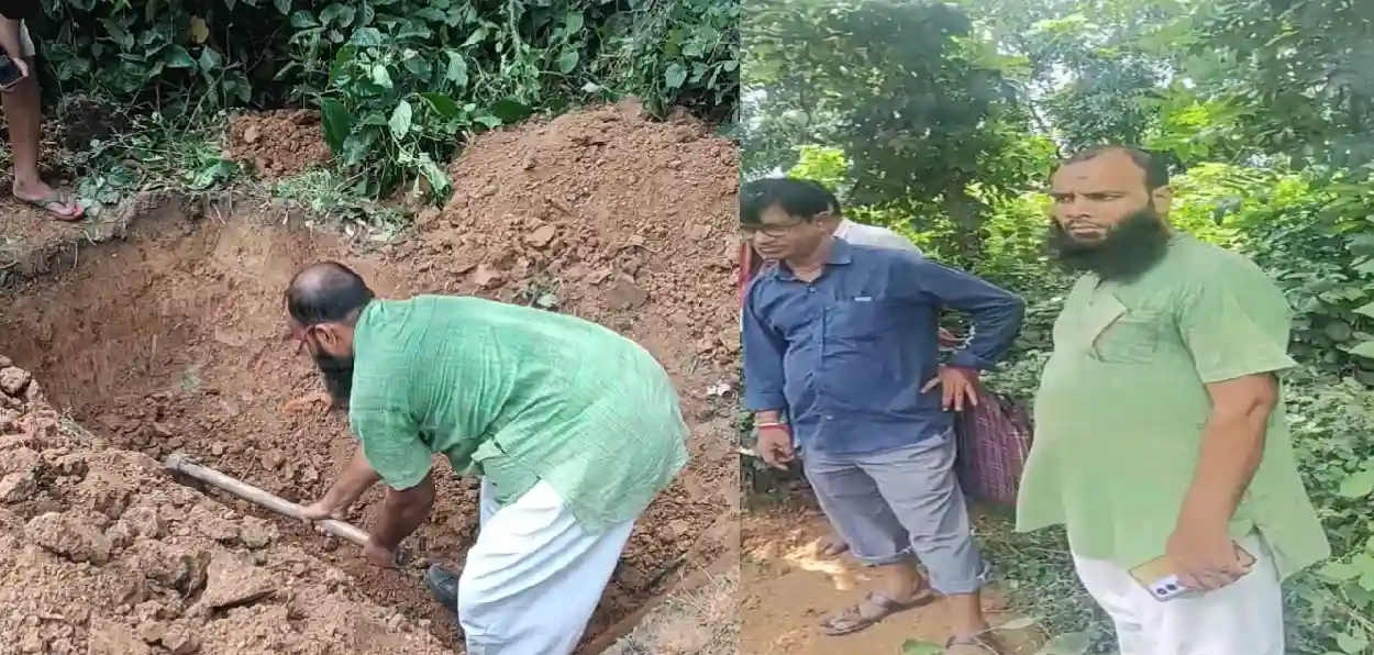 মালদাত প্ৰতিৱেশী হিন্দু বৃদ্ধাৰ শেষকৃত্য সম্পন্ন কৰি সম্প্ৰীতিৰ নিদৰ্শন দাঙি ধৰিলে মৌলানা মনছুৰ ৰহমানে