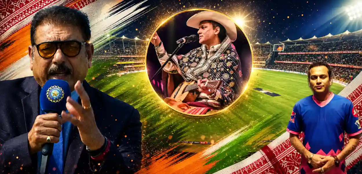 বৰ্ষাপাৰাত ভাৰত-ৱেষ্ট ইণ্ডিজৰ হাই-ভল্টেজ মেচঃ মেচৰ পূৰ্বে ৰবি শাস্ত্ৰীয়ে ‘জয় আই অসম’, ‘জয় জুবিন’ ধ্বনিৰে মুহিলে দৰ্শকক