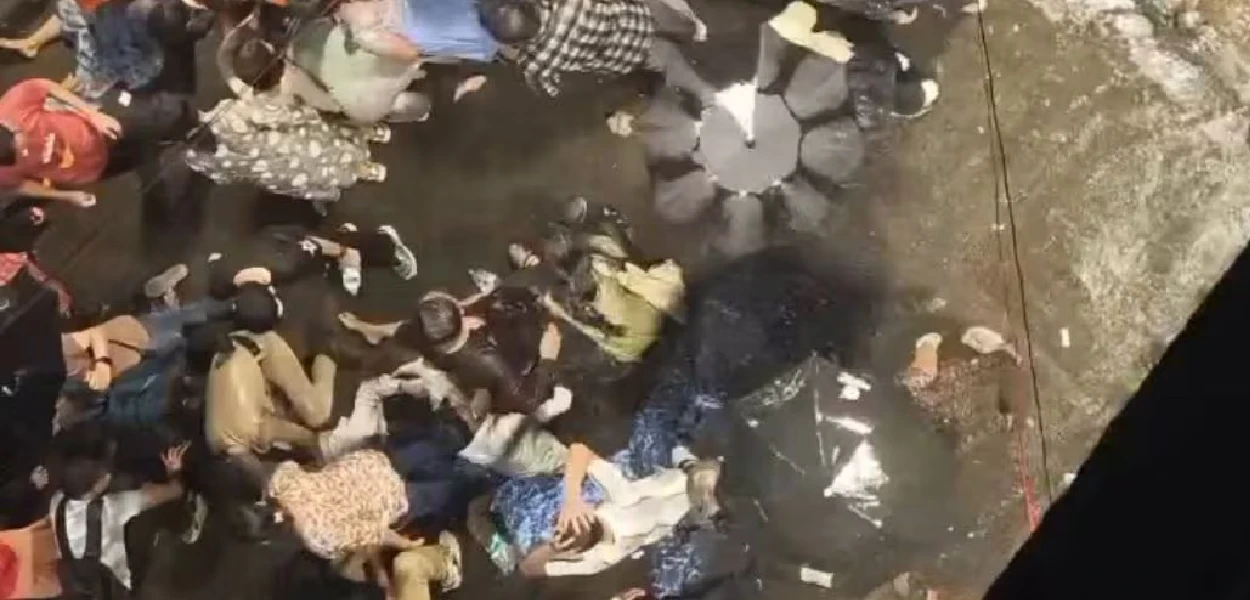 পদপিষ্ট হোৱা স্থানৰ এক দৃশ্য