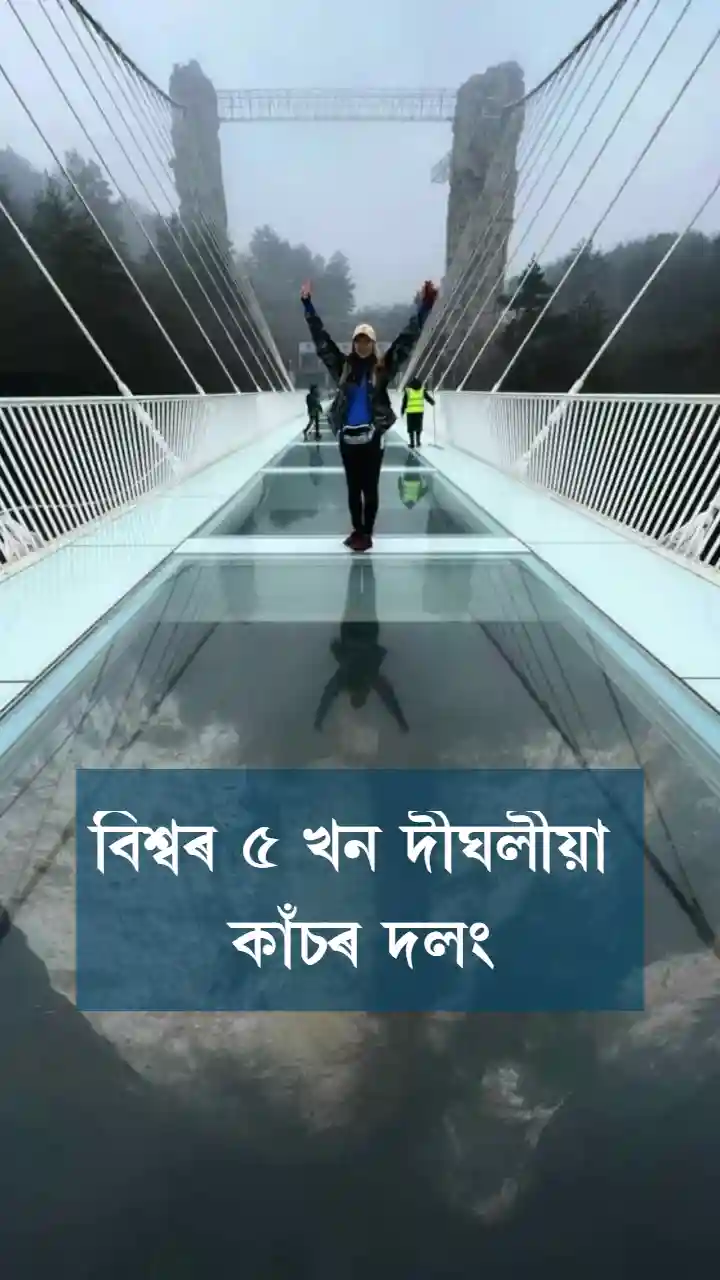 বিশ্বৰ ৫ খন দীঘলীয়া কাঁচৰ দলং